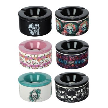 Windaschenbecher Skully, assortiert - 15cm