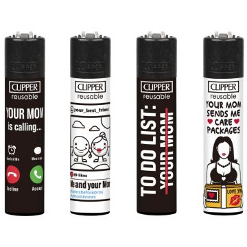 1 x Clipper Slogan Your Mom,  assortiert