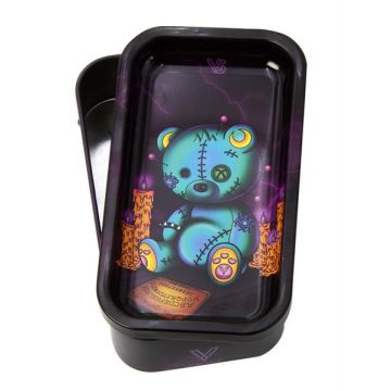 Metalldose mit Tray, Scary Bear, 12.5 x 7 x 3cm 