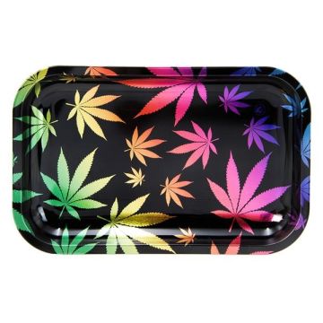 Rolling Tray, Rainbow Leafs, 27.5 x 17.5cm 