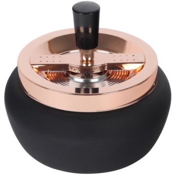 Drehaschenbecher Rose Black - 13cm