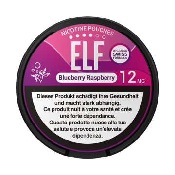 ELF Nicotine Pouches Blueberry Raspberry, 12mg