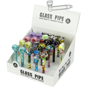 Purpfeife Graffiti, Glas, Assortiert