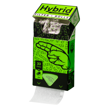 1 x Hybrid Supreme Aktivkohle Filter & Rolls, 33 Stk. 