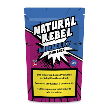 Natural Rebel CBD Micro Buds, Blueberry, 30g