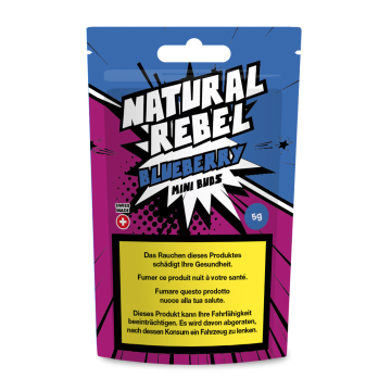 Natural Rebel CBD Micro Buds, Blueberry, 5g