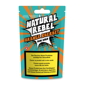 Natural Rebel CBD Mini Buds, Orange Sherbet 5g