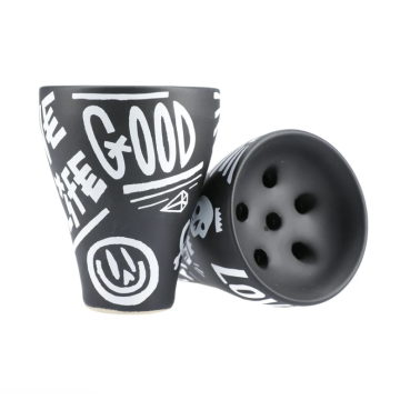Tabakkopf Oblako X Hooligan Xlgn Bowl - Black / White