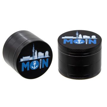 Grinder / Pollinator Aluminium - MOIN, schwarz, 4tlg. 50mm