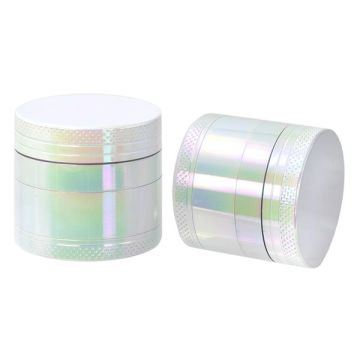 Aluminium Grinder Shiny White, 40mm, 4tlg.