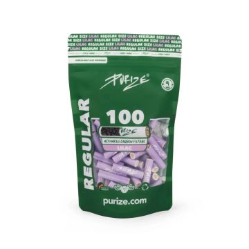 Purize Regular Aktivkohlefilter, Lilac - 100Stk.