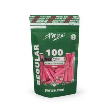 Purize Regular Aktivkohlefilter, Pink - 100Stk.