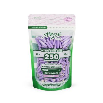 Purize - Xtra Slim Size Aktivkohlefilter Lilac - 250Stk.