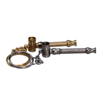 Schraubpfeife Schlüsselanhänger, assortiert, 6.3cm