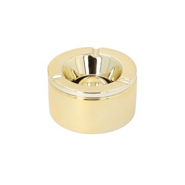 Windaschenbecher Keramik - chrom gold