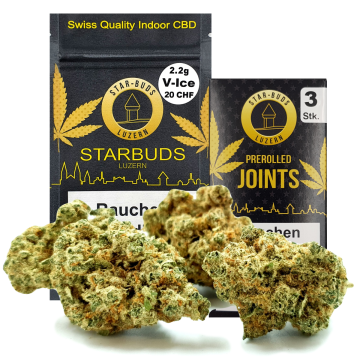 STAR-BUDS Indoor CBD Blüten, V-ICE 4g (kleine Blüten)