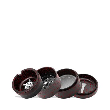 Wulf Aschenbecher Grinder, schwarz-rot