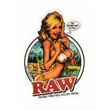 RAW ART DECO GIRL Sticker, 1 Stk. 