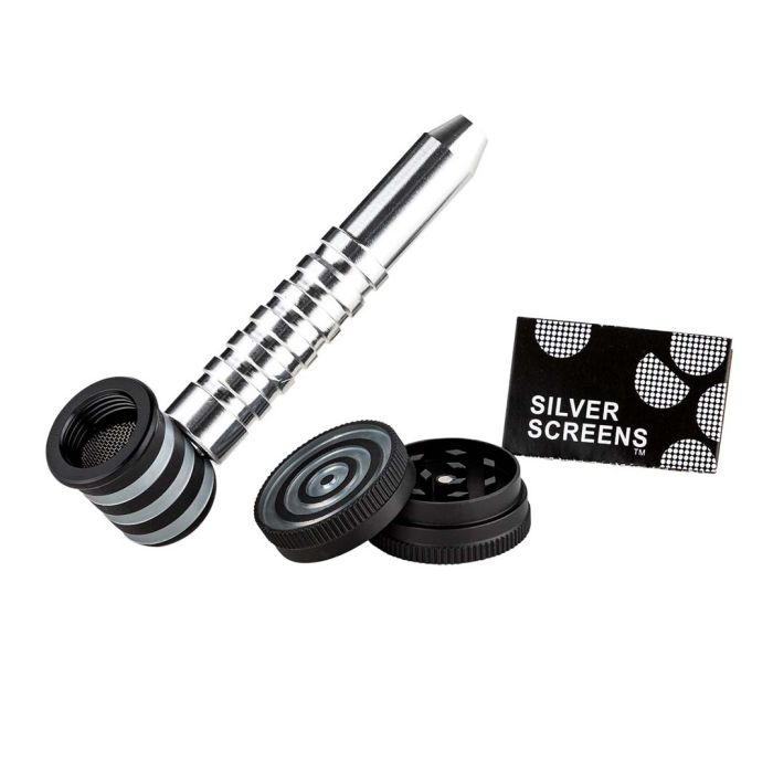 Purpfeife Set Silber, Metall