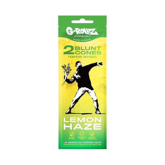 G-Rollz BANKSY CBD Blunts, Lemon Haze, 2 Stk.