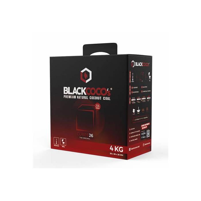 Black Cocos Premium Naturkohle 26mm - 4kg Kohle