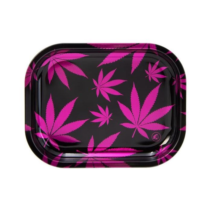 Rolling Tray, Pink Leafs, 18 x 14cm 