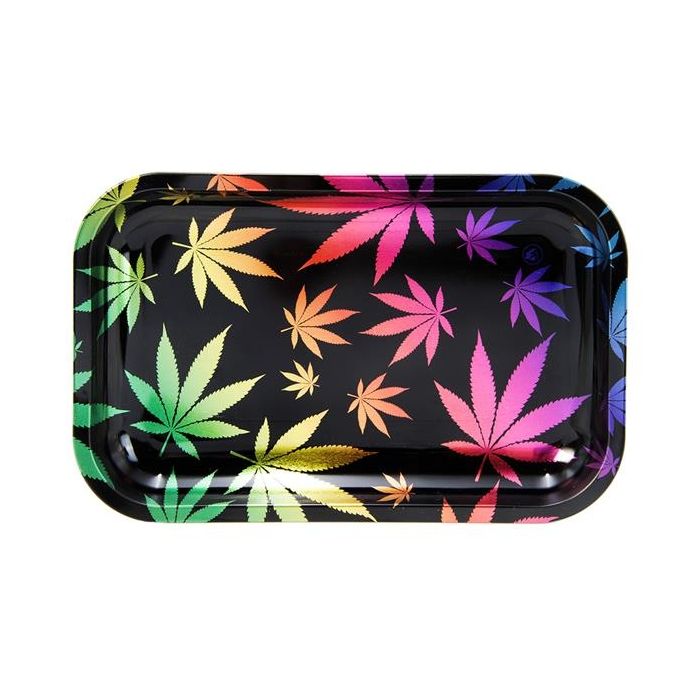 Rolling Tray, Rainbow Leafs, 27.5 x 17.5cm 