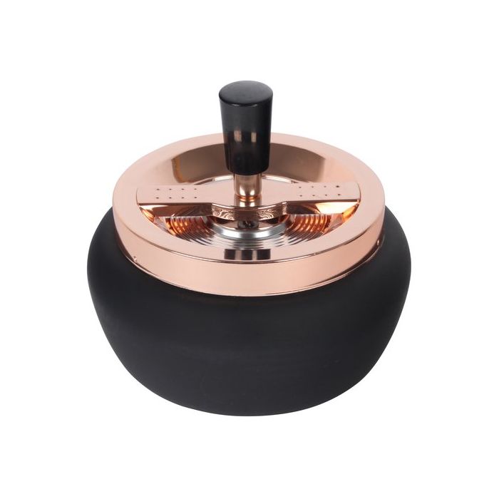 Drehaschenbecher Rose Black - 13cm