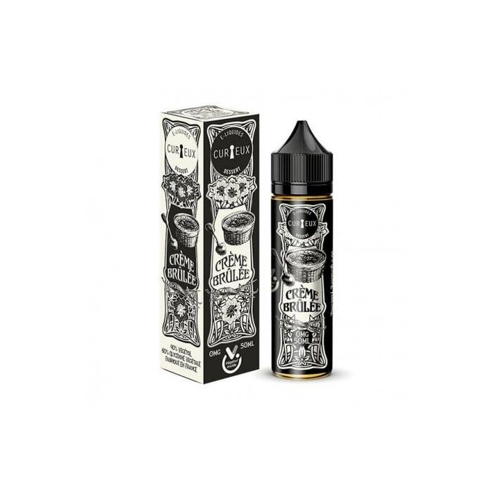 E-Liquid Crème Brûlée, CURIEUX 50ml ''Shortfill''