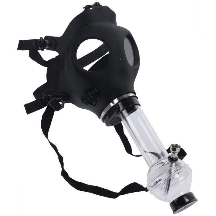 Gasmaske mit Acryl Bong Hazard - Black