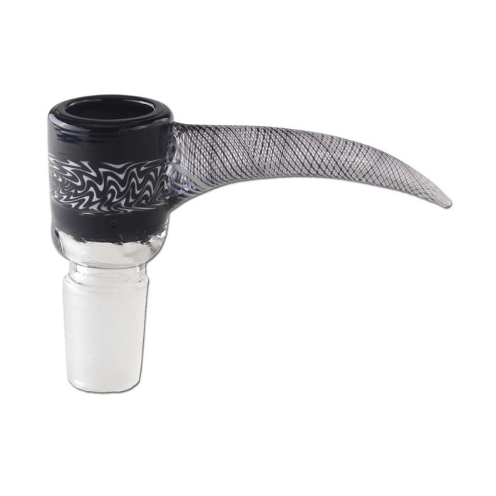 Black Leaf Glaskopf, schwarz, 18.8er 