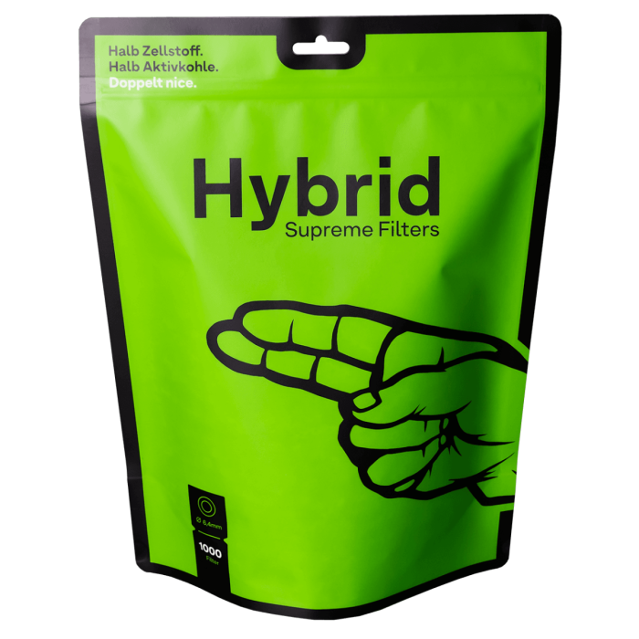 Hybrid Supreme Aktivkohlefilter1000er Beutel - Nachfüllpack 
