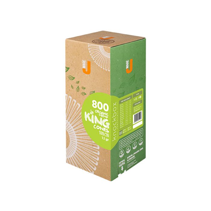 JWare King Size, 1 x 800 Cones Hemp
