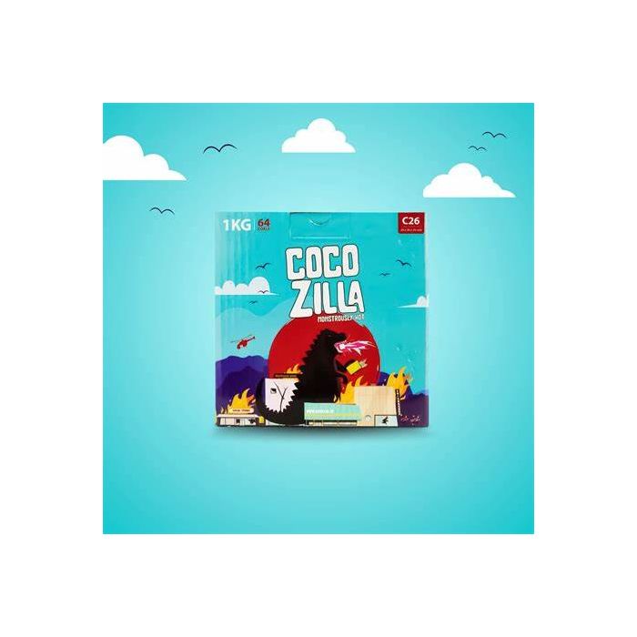 Cocozilla Naturkohle 26mm - 1kg Kohle