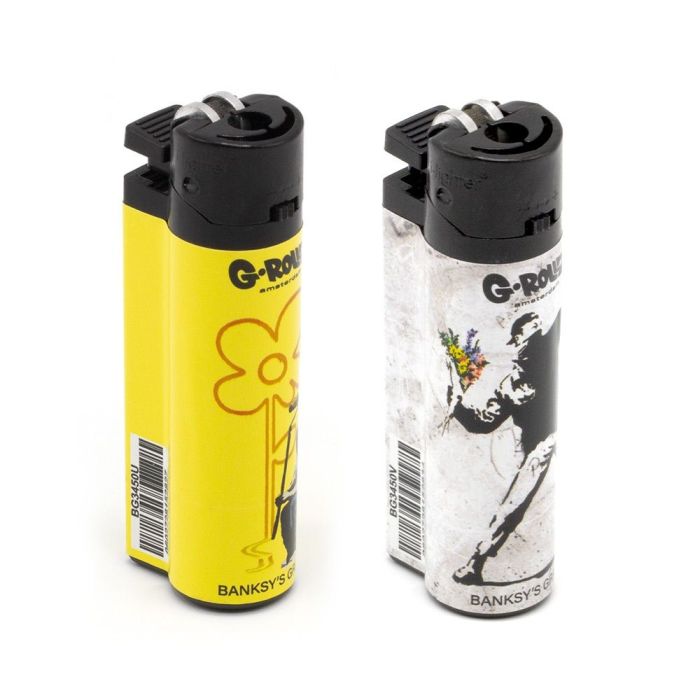 1 x G-Rollz BANKSY Flower Feuerzeug, Assort
